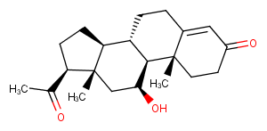 11Beta-hydroxyprogesterone Chemical Structure