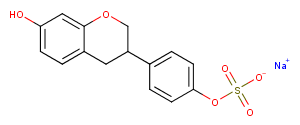 (±)-Equol 4'-sulfate (sodium salt) Chemical Structure