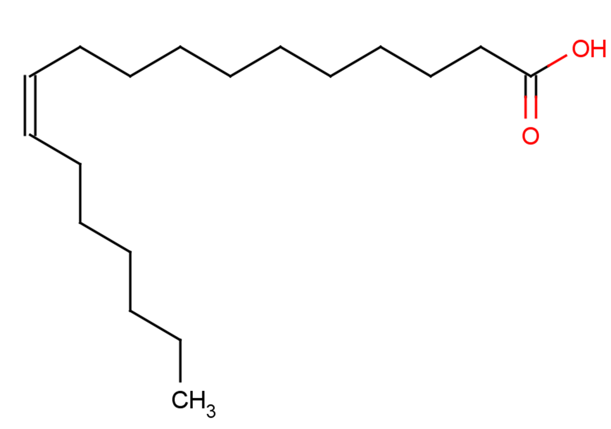 cis-Vaccenic acid Chemical Structure