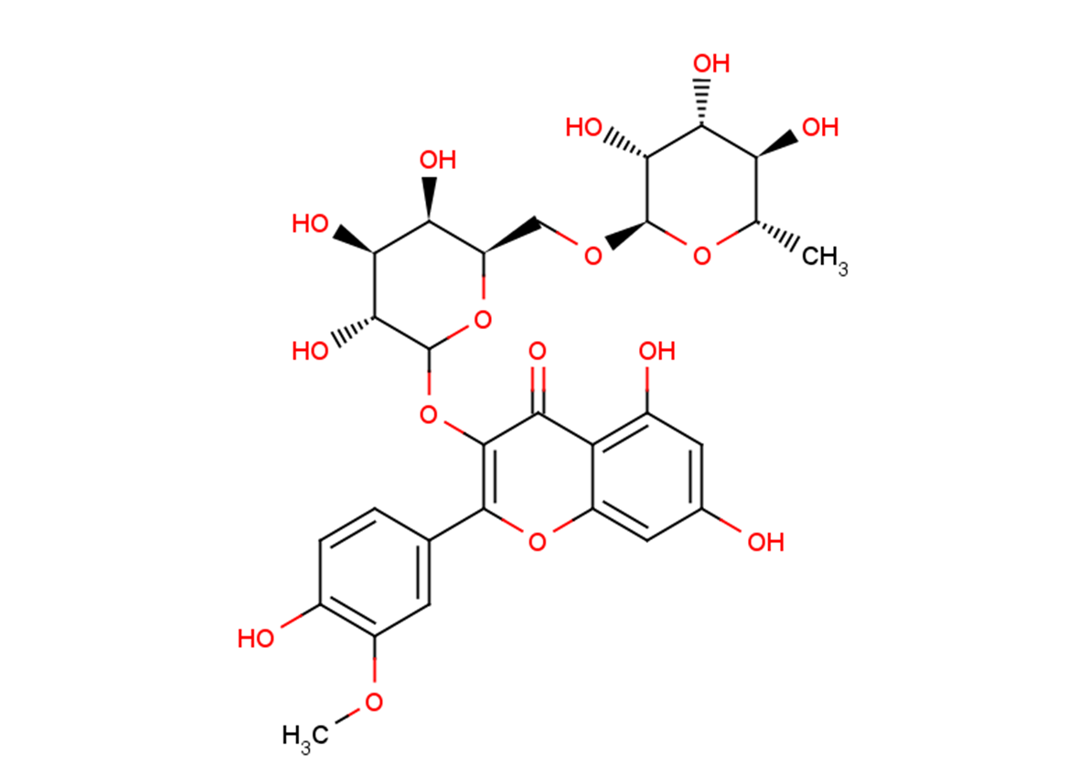 Isorhamnetin 3-robinobioside Chemical Structure