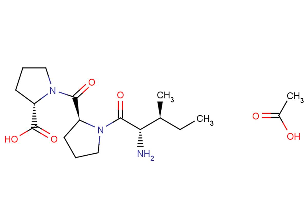 H-Ile-Pro-Pro-OH acetate Chemical Structure