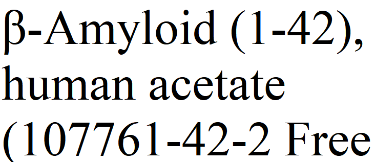 β-Amyloid (1-42), acetate (human) Chemical Structure