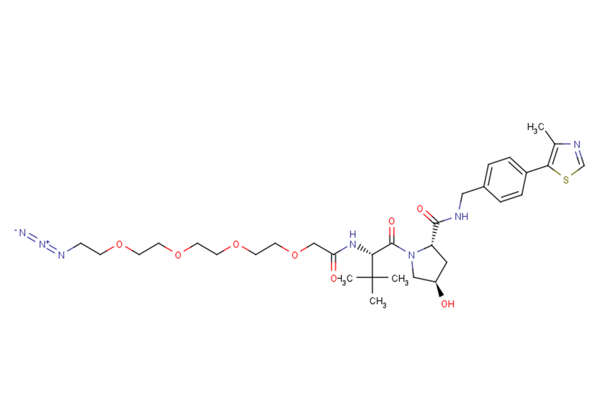(S,R,S)-AHPC-PEG4-N3 Chemical Structure
