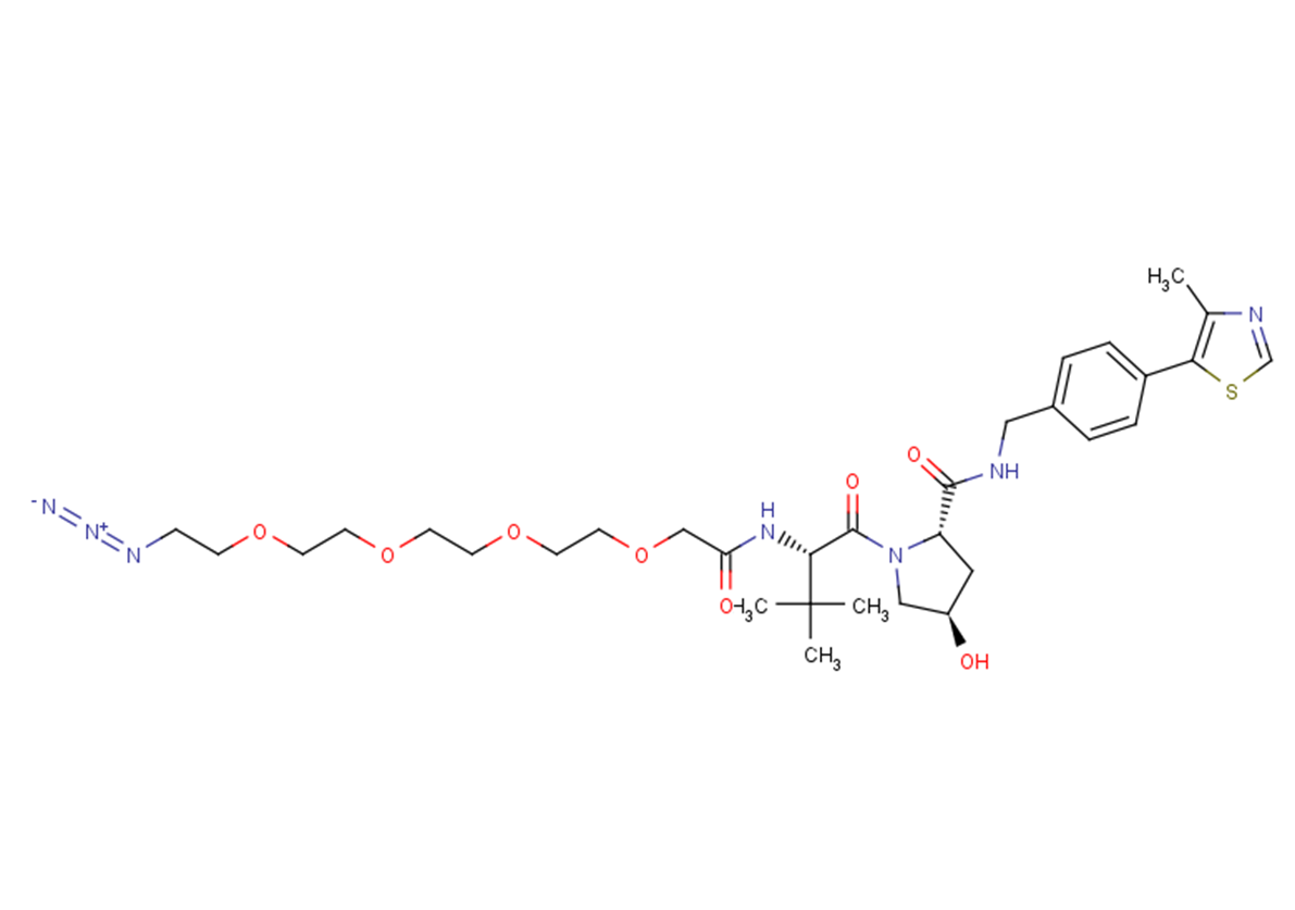 1797406-81-5 (S,R,S)-AHPC-PEG4-N3 Chemical Structure