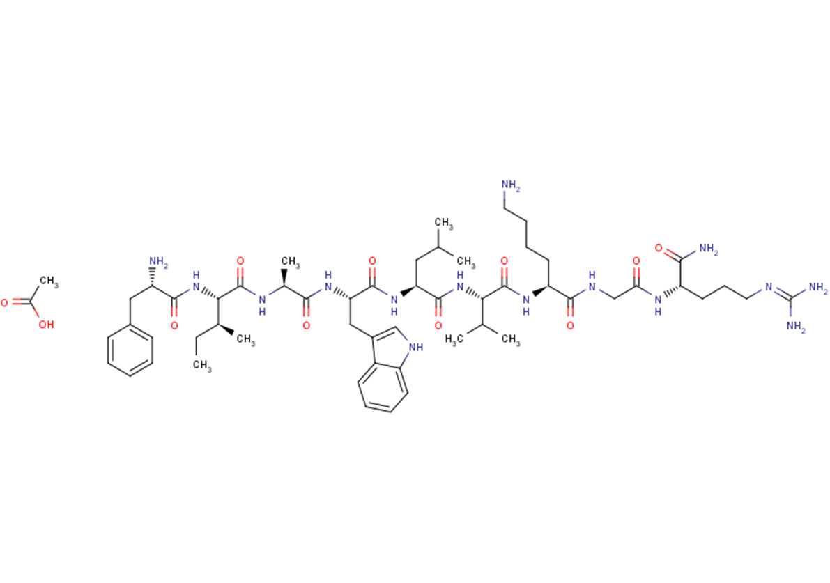 GLP-1(28-36)amide acetate Chemical Structure