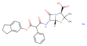 Carindacillin sodium Chemical Structure
