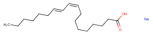 9(Z),11(E)-Conjugated Linoleic Acid (sodium salt) Chemical Structure