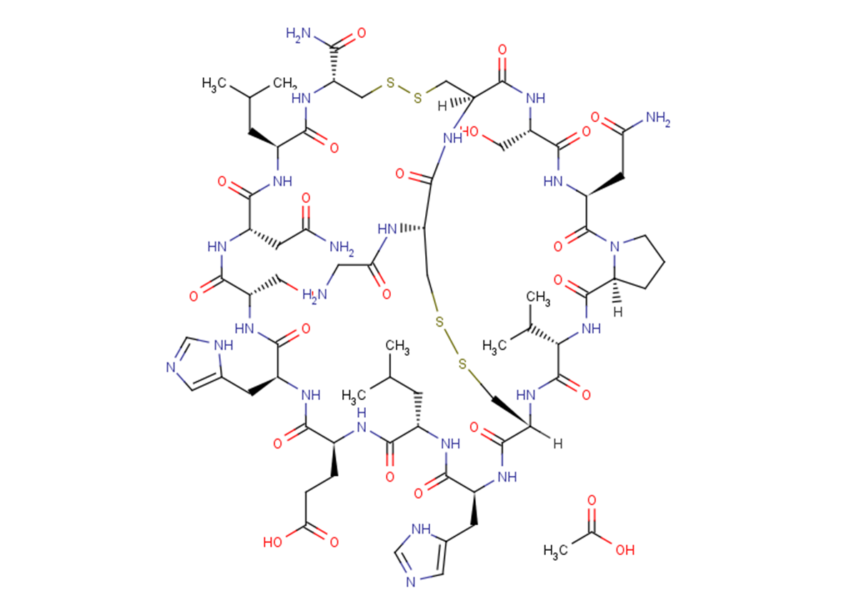 α-Conotoxin MII acetate Chemical Structure