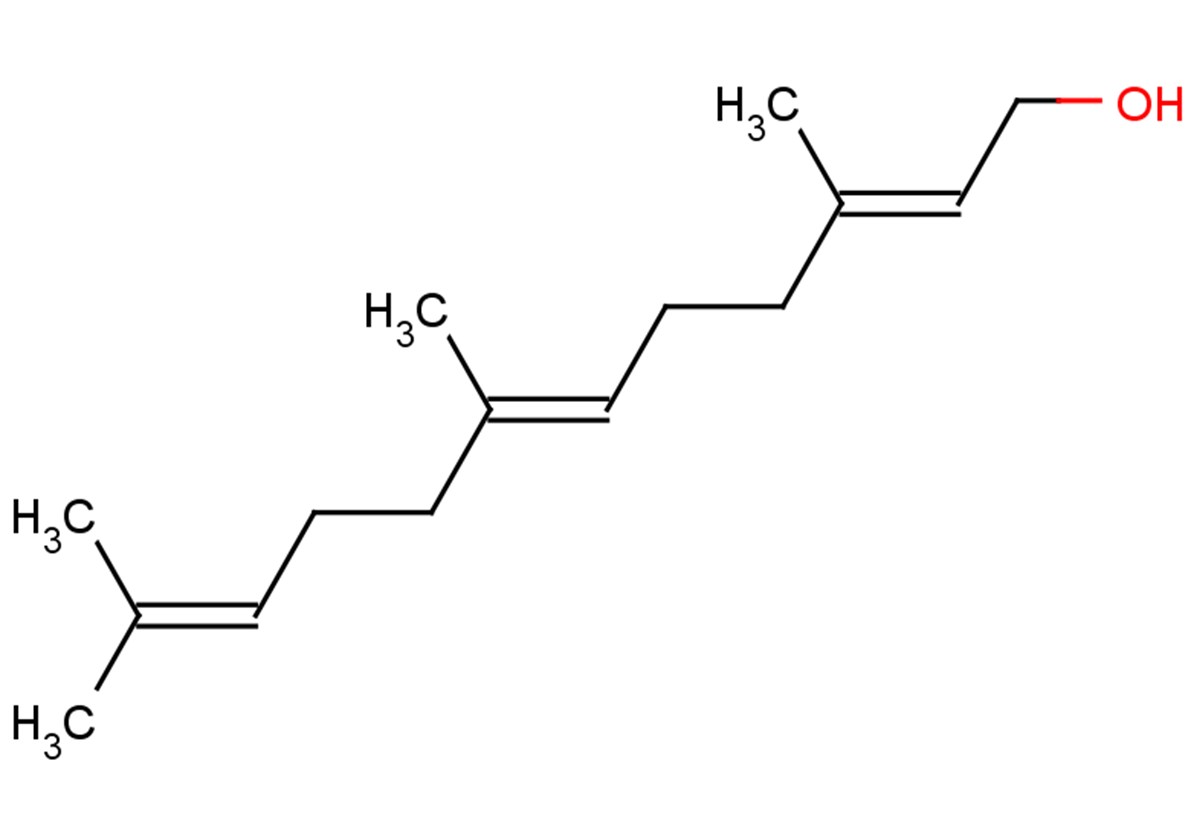 (E,E)-Farnesol Chemical Structure