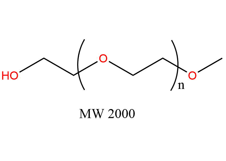 m-PEG-OH (MW 2000) Chemical Structure