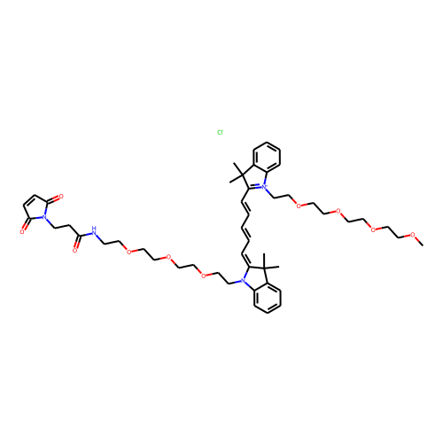 N-(m-PEG4)-N'-(PEG3-Mal)-Cy5