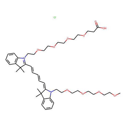 N-(m-PEG4)-N'-(PEG4-acid)-Cy5
