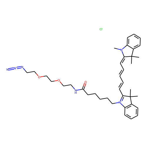 N-Methyl-N'-(azido-PEG2-C5)-Cy5