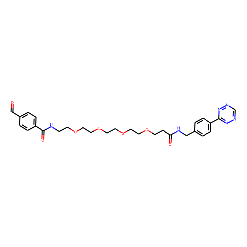 Tetrazine-Ph-PEG4-Ph-aldehyde Chemical Structure