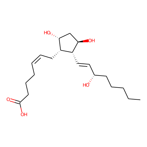 8-iso Prostaglandin F2β Chemical Structure