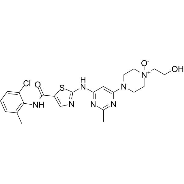 Dasatinib N-oxide Chemical Structure