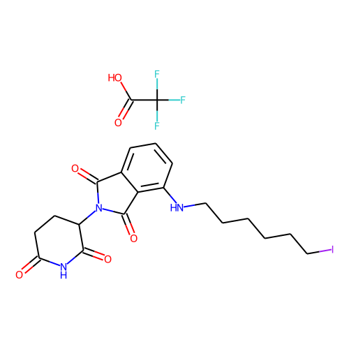 Pomalidomide-C6-I TFA Chemical Structure