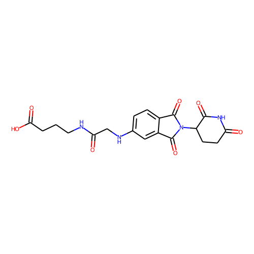 Thalidomide-CH2CONH-C3-COOH Chemical Structure