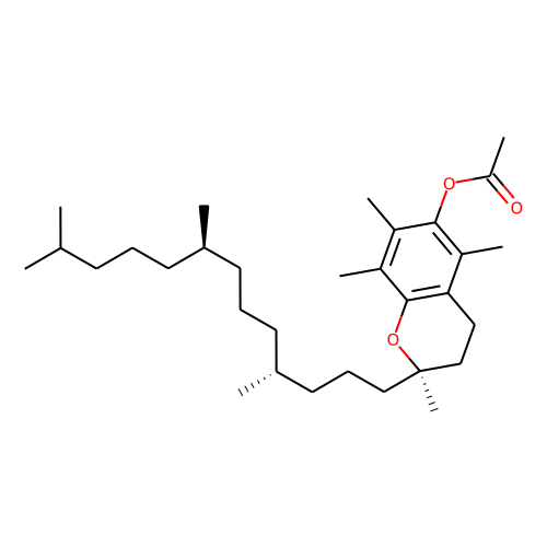 DL-alpha-Tocopherylacetate Chemical Structure