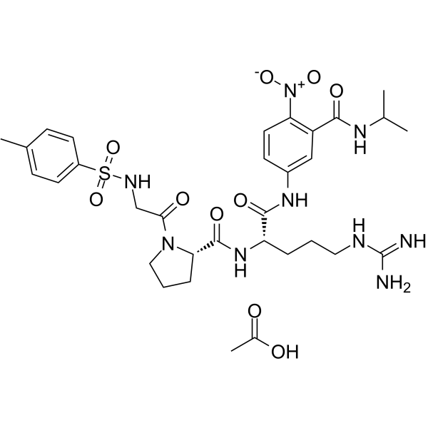 TargetMol Chemical Structure Tos-Gly-Pro-Arg-ANBA-IPA acetate