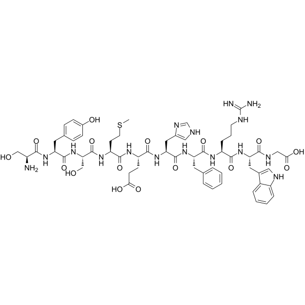 Adrenocorticotropic Hormone (ACTH) (1-10), human Chemical Structure