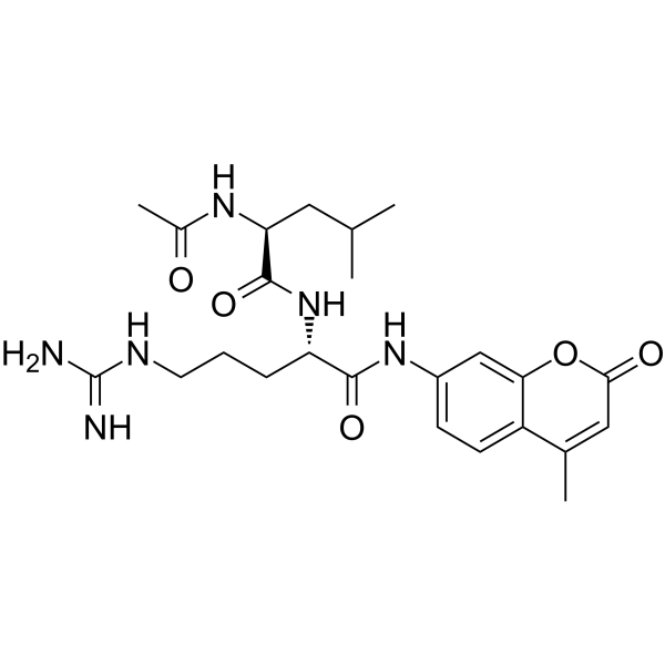 Ac-Leu-Arg-AMC Chemical Structure