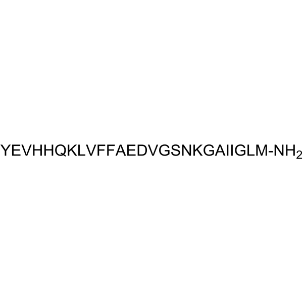 β-Amyloid (10-35), amide Chemical Structure