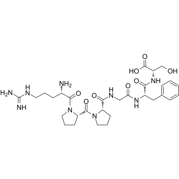Bradykinin (1-6) Chemical Structure