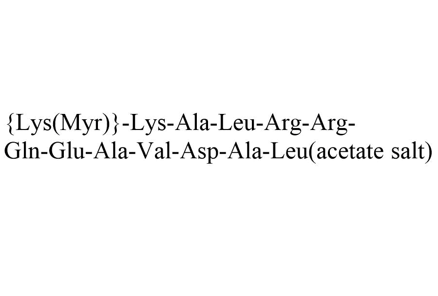 TargetMol Chemical Structure Autocamtide-2-related inhibitory peptide, myristoylated acetate(201422-04-0 free base)