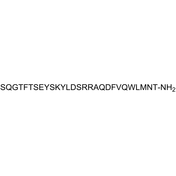 [Des-His1,Glu9]-Glucagon amide Chemical Structure