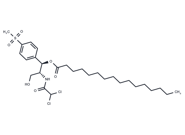 Thiamphenicol palmitate Chemical Structure