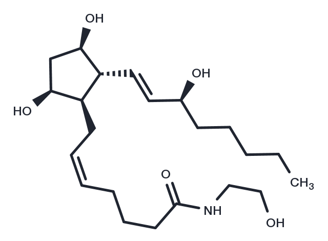 Prostaglandin F2α Ethanolamide Chemical Structure