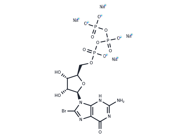 8-Bromoguanosine-5'-O-triphosphate sodium Chemical Structure