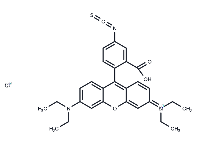 TargetMol Chemical Structure RBITC [Rhodamine B 5-isothiocyanate]