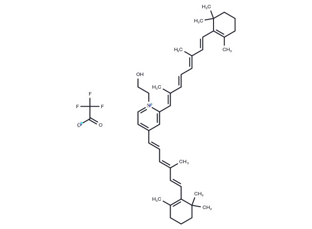 TargetMol Chemical Structure Pyridinium bisretinoid A2E TFA