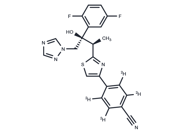 Isavuconazole-d4 Chemical Structure