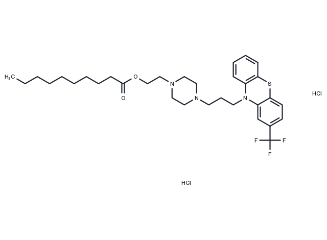 Fluphenazine Decanoate Dihydrochloride Chemical Structure