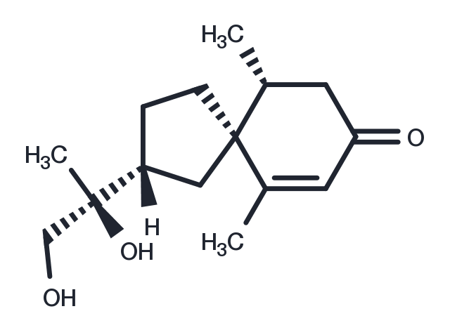 TargetMol Chemical Structure 11S,12-Dihydroxyspirovetiv-1(10)-en-2-one