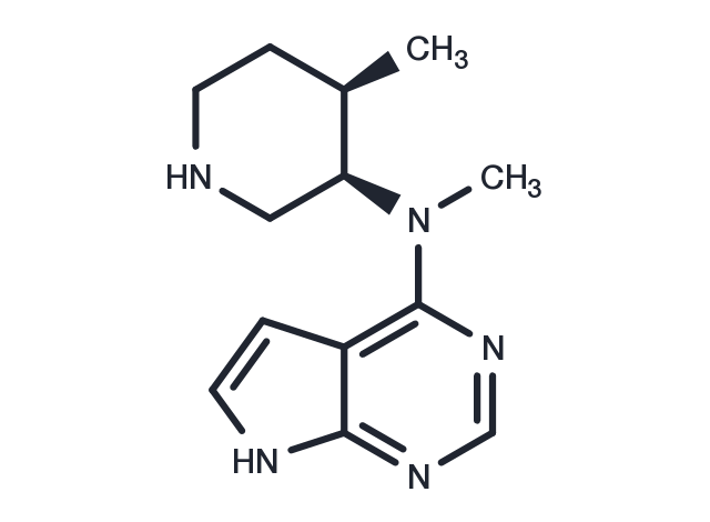 N-Methyl-N-((3R,4R)-4-methylpiperidin-3-yl)-7H-pyrrolo[2,3-d]pyrimidin-4-amine Chemical Structure