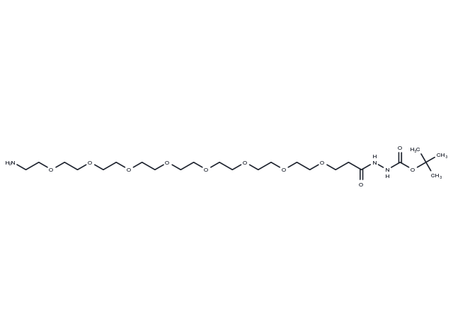 Amino-PEG8-hydrazide-Boc Chemical Structure