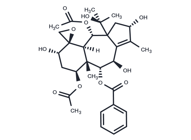 9-Deacetyl-9-benzoyl-10-debenzoyl-4beta,20-epoxytaxchinin A Chemical Structure