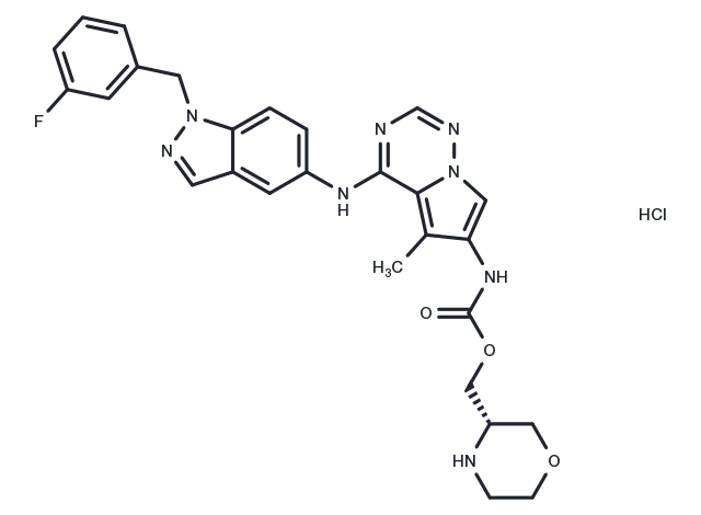 BMS-599626 Hydrochloride Chemical Structure