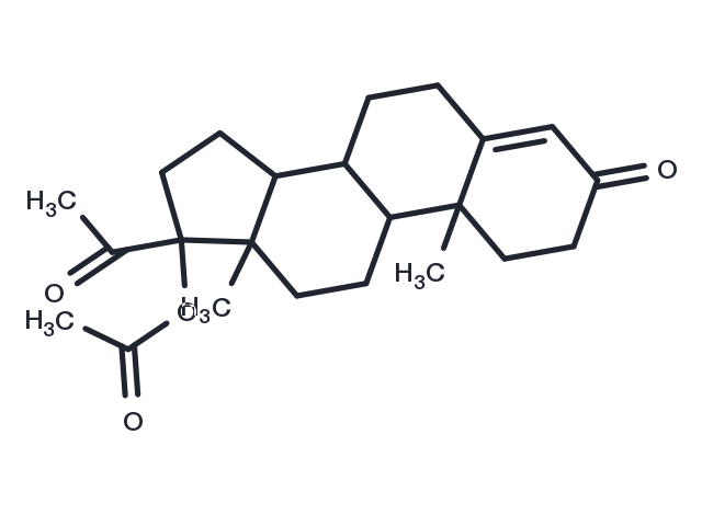 17α-Hydroxyprogesterone acetate Chemical Structure