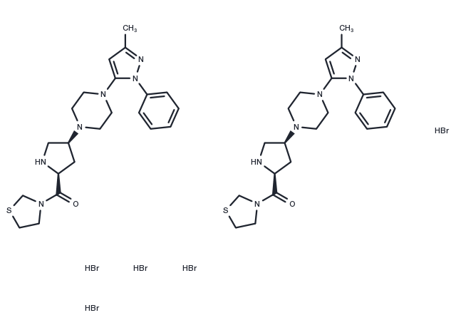 TargetMol Chemical Structure Teneligliptin hydrobromide