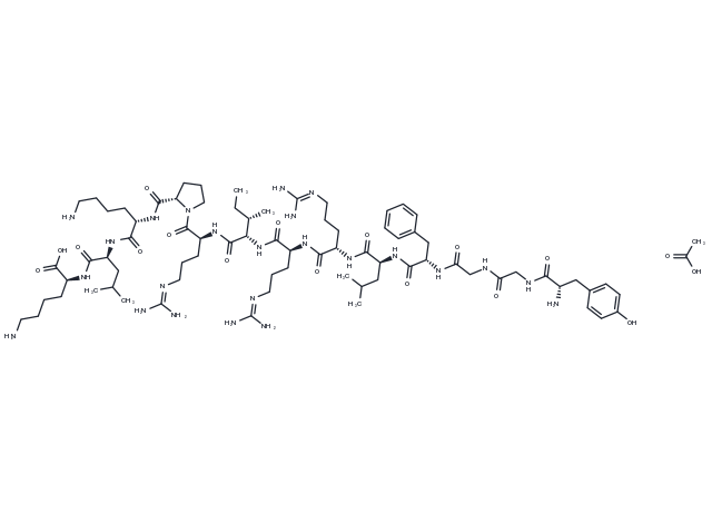 TargetMol Chemical Structure Porcine dynorphin A(1-13) acetate