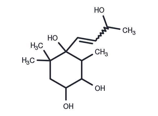 TargetMol Chemical Structure Megastigm-7-ene-3,4,6,9-tetrol