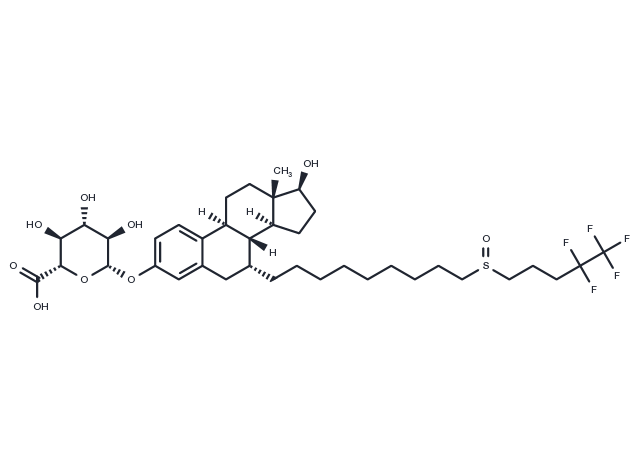Fulvestrant 3-β-D-Glucuronide Chemical Structure