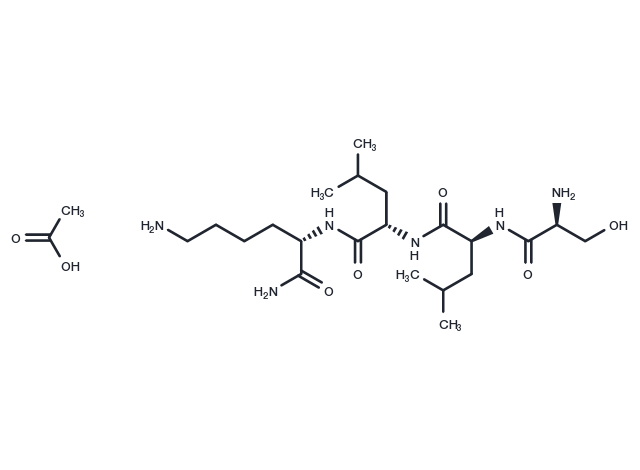 SLLK, Control Peptide for TSP1 Inhibitor acetate Chemical Structure