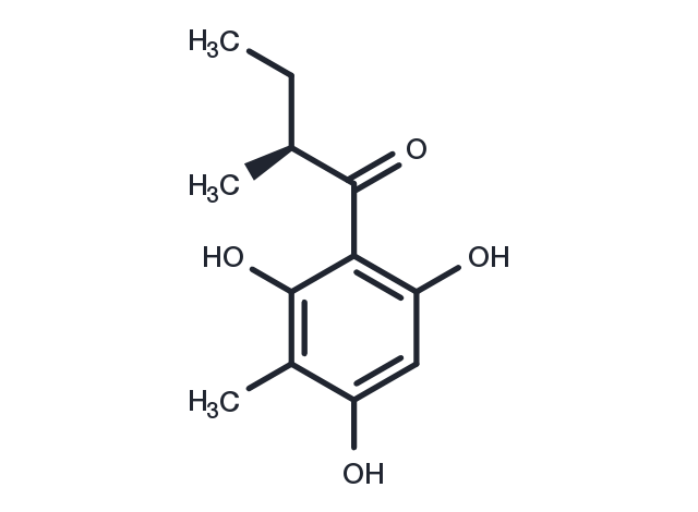 TargetMol Chemical Structure 2-Methyl-4-(2-methylbutyryl)phloroglucinol