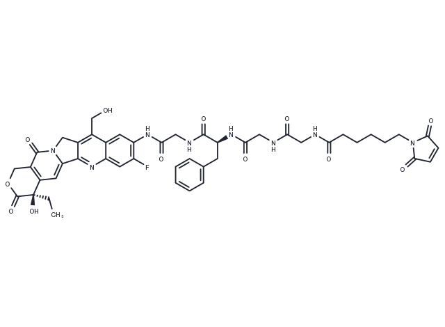 MC-GGFG-(7ethanol-10NH2-11F-Camptothecin) Chemical Structure